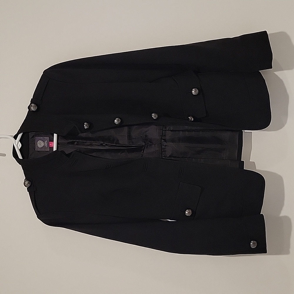 Vince Camuto Black Button Up Jacket